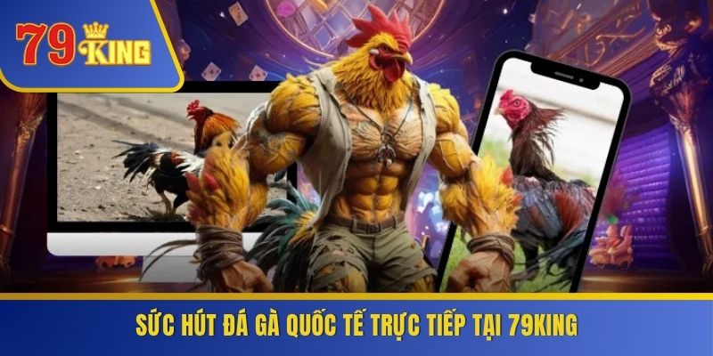 Sức hút đá gà quốc tế trực tiếp tại 79KING